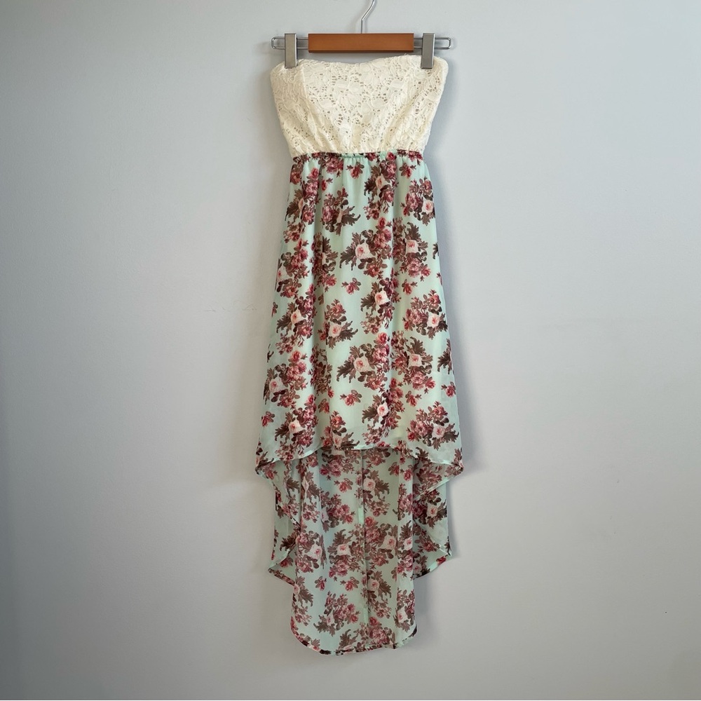 Ardene floral/lace high-low Y2K Dress